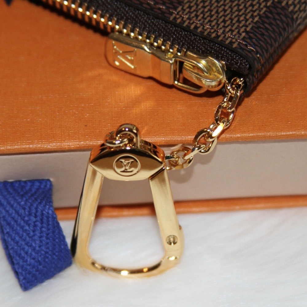 NWT LOUIS VUITTON  Pochette Cles Key Pouch Damier Ebene Made in France - Picture 6 of 8